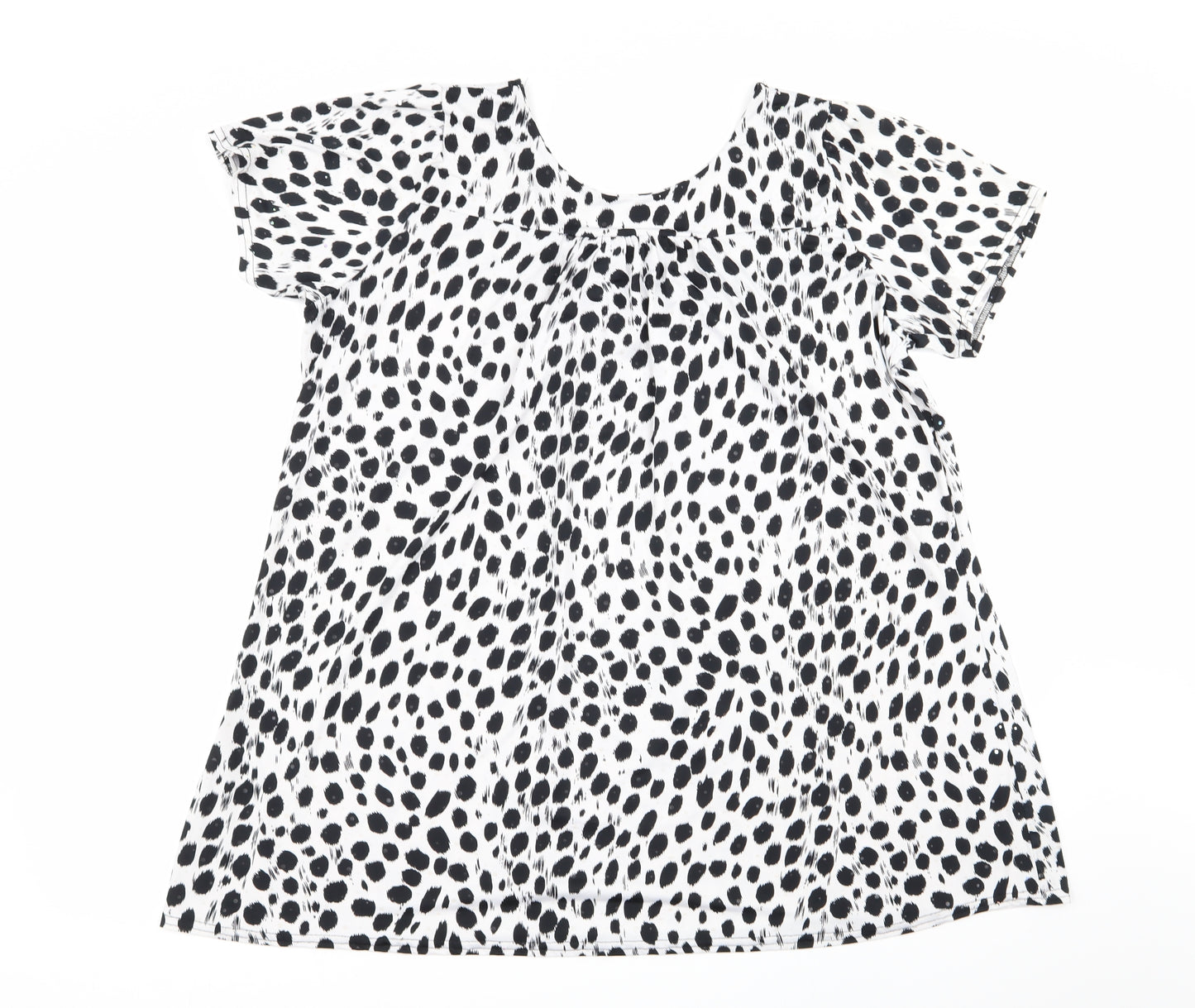 mega Womens Multicoloured Animal Print  Basic Blouse Size 2XL