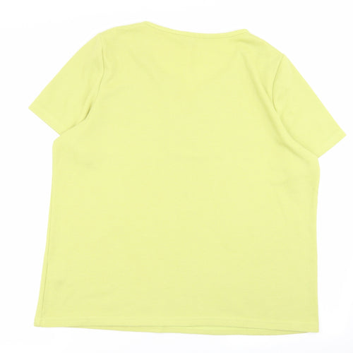 love tees Womens Green   Basic T-Shirt Size 18