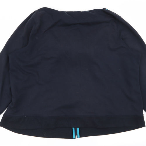 BM Womens Blue   Full Zip Jumper Size XL
