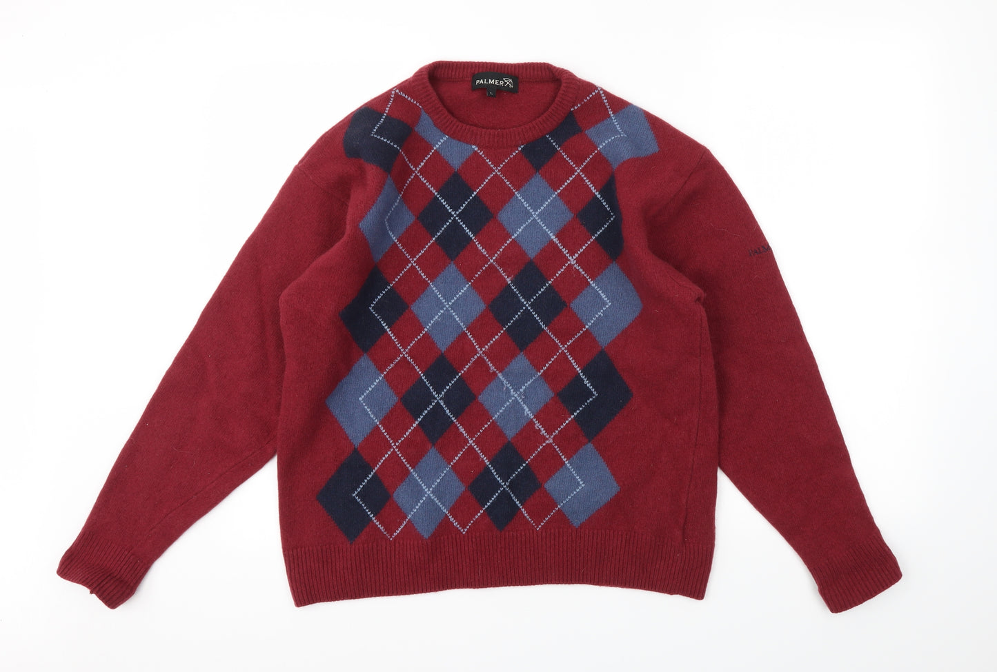 Palmer Mens Red   Pullover Sweatshirt Size L