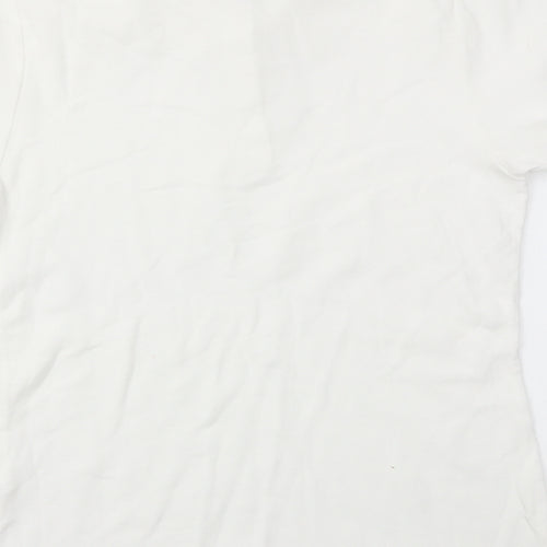 Fruit of the Loom Girls White   Basic T-Shirt Size M