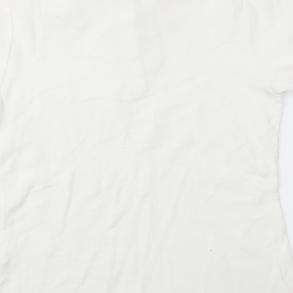 Fruit of the Loom Girls White   Basic T-Shirt Size M