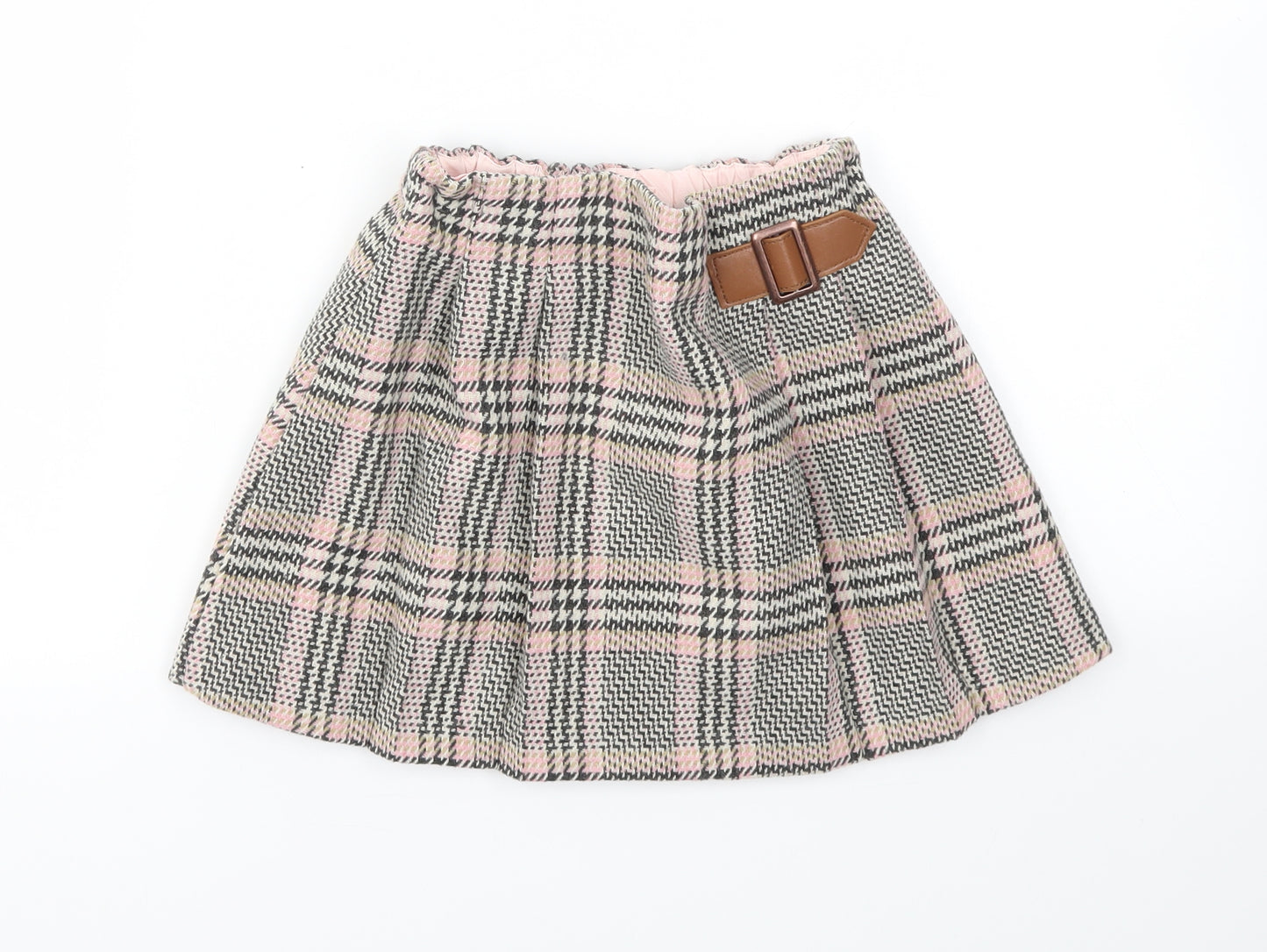 NEXT Girls Multicoloured Check  Flare Skirt Size 5-6 Years