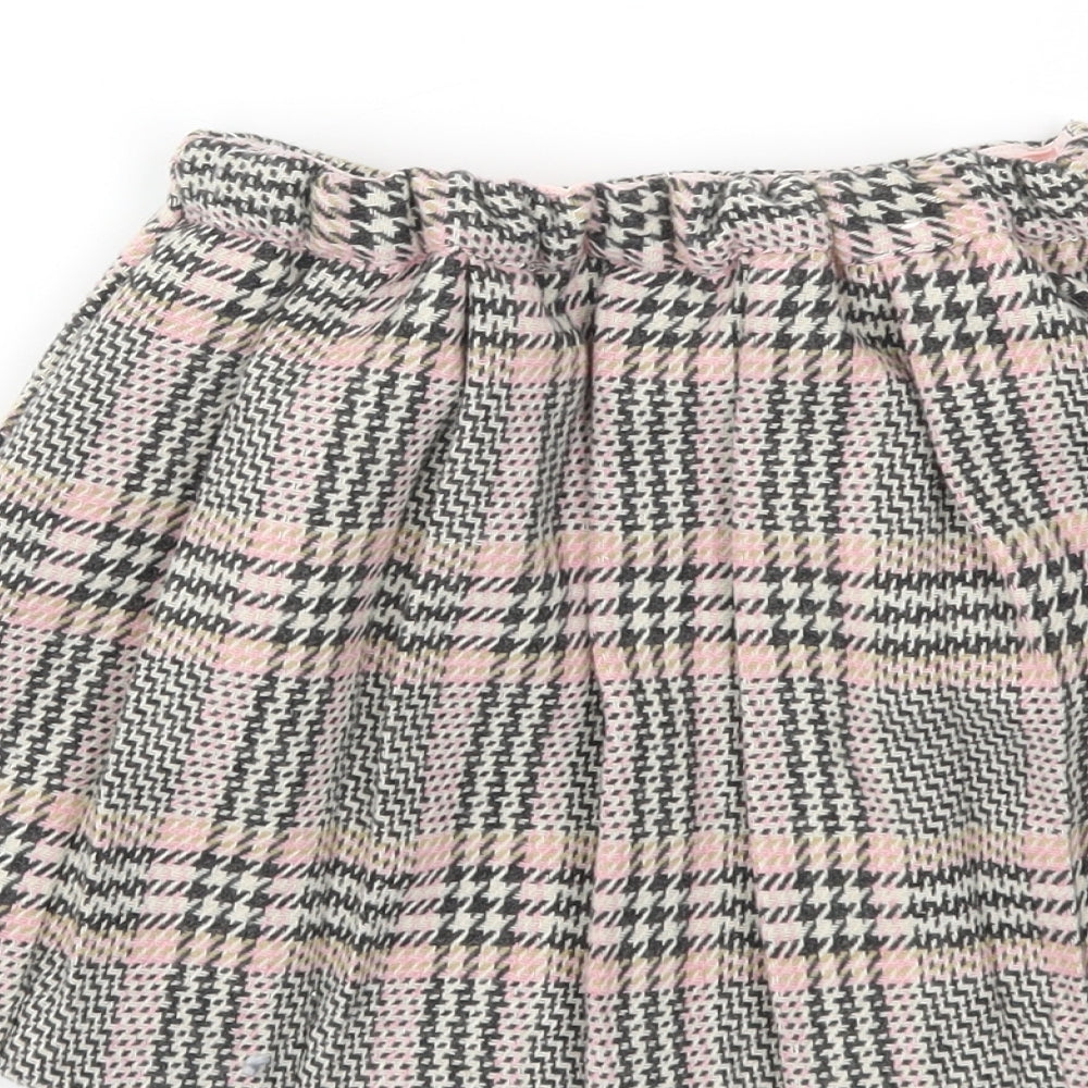 NEXT Girls Multicoloured Check  Flare Skirt Size 5-6 Years