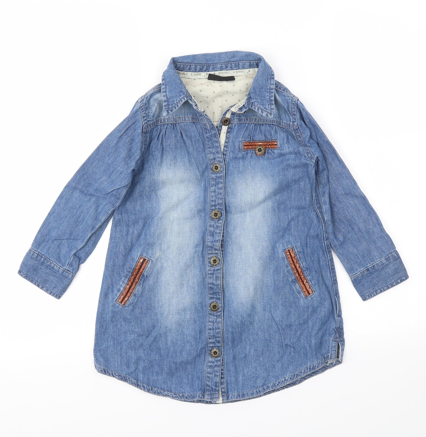 NEXT Girls Blue   Fit & Flare  Size 5 Years