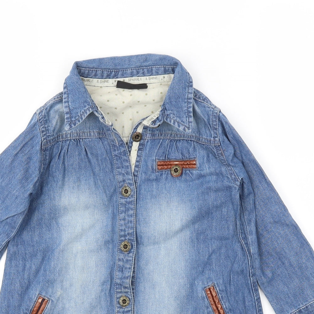 NEXT Girls Blue   Fit & Flare  Size 5 Years