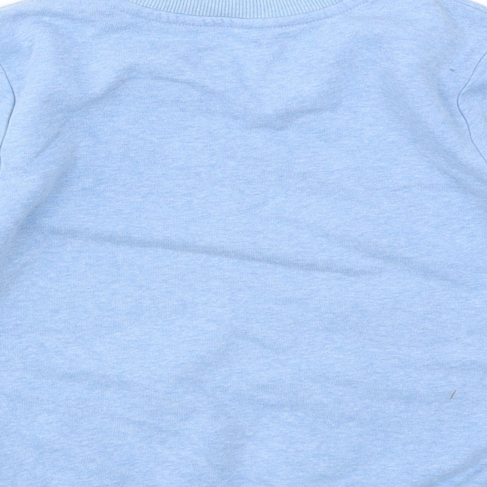 George Boys Blue Animal Print  Pullover Hoodie Size 4-5 Years