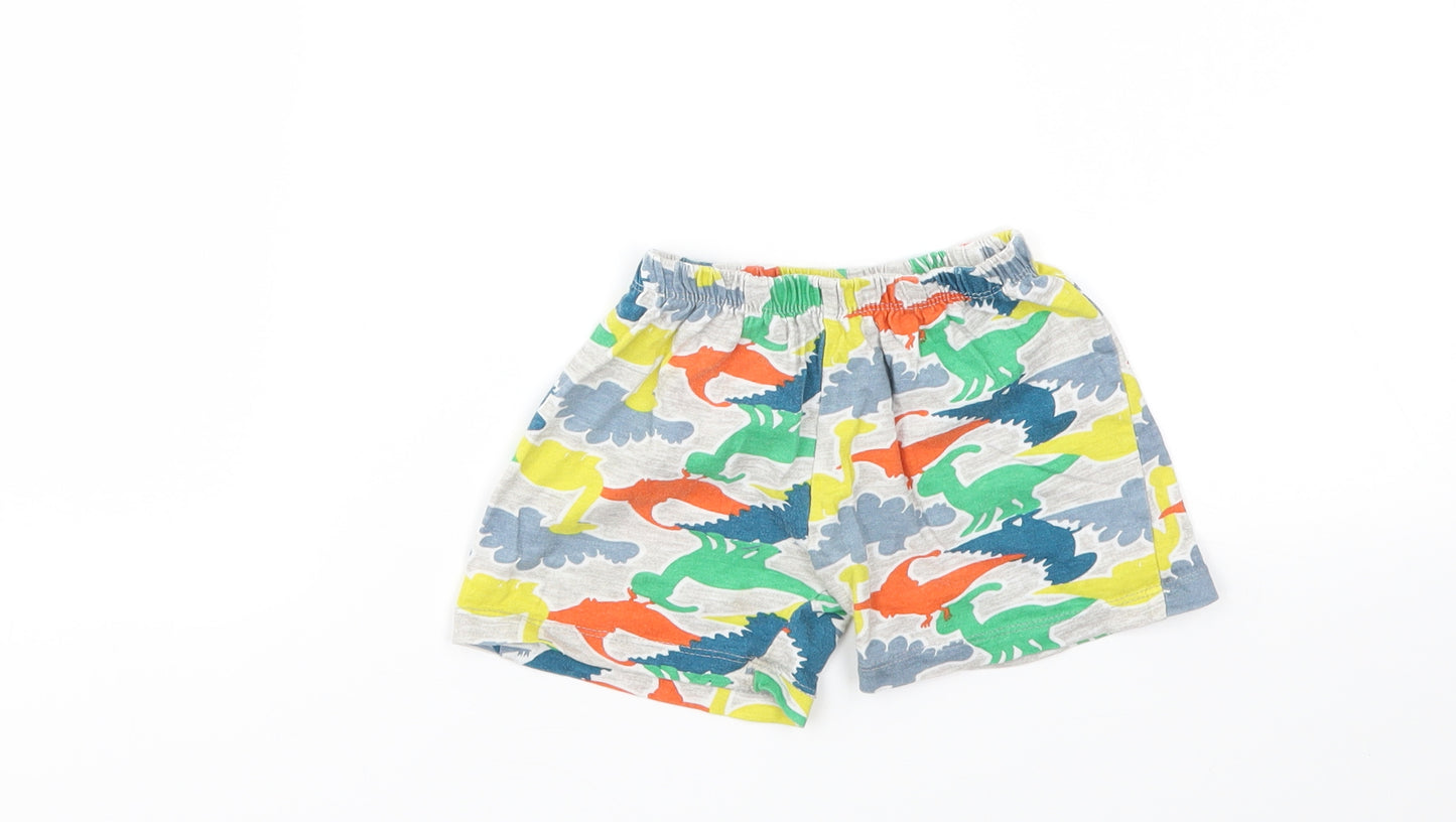 KIDS Boys Multicoloured Animal Print  Sweat Shorts Size 10 Years