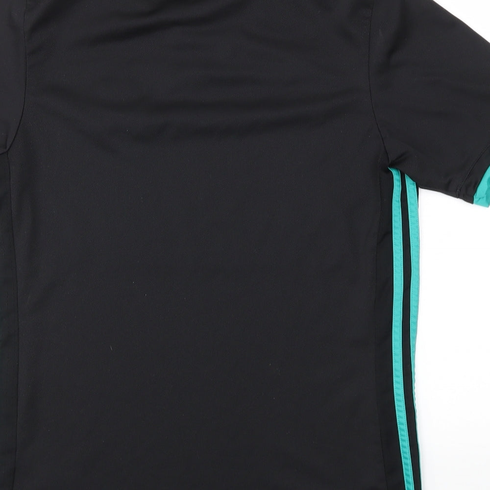 adidas Boys Black   Basic T-Shirt Size S