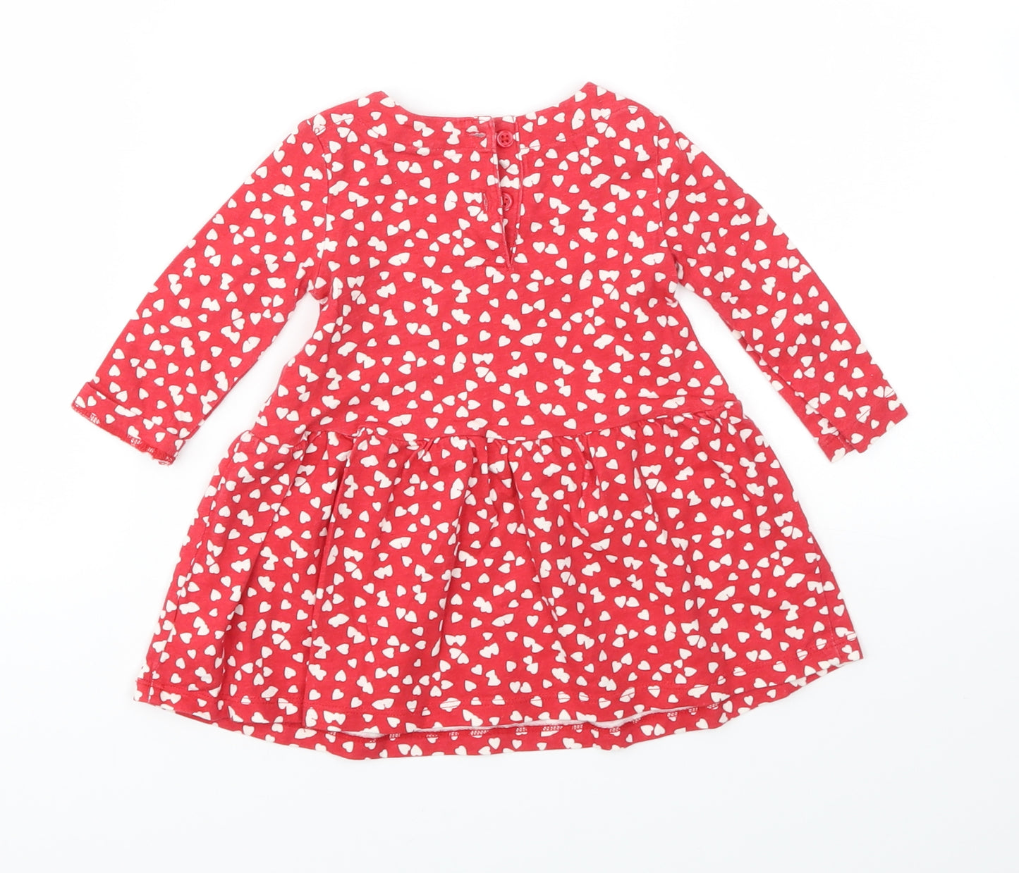 Gap Girls Red Geometric  Fit & Flare  Size 12-18 Months