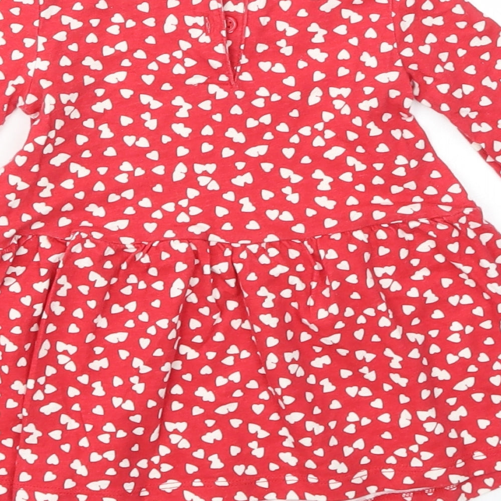 Gap Girls Red Geometric  Fit & Flare  Size 12-18 Months