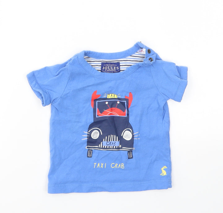 jouels Boys Blue Basic Tank Size 6-9 Months