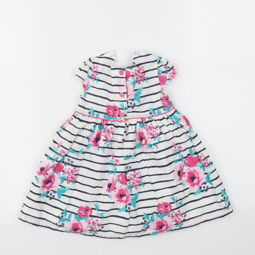 George Girls Multicoloured Striped  Fit & Flare  Size 6-9 Months