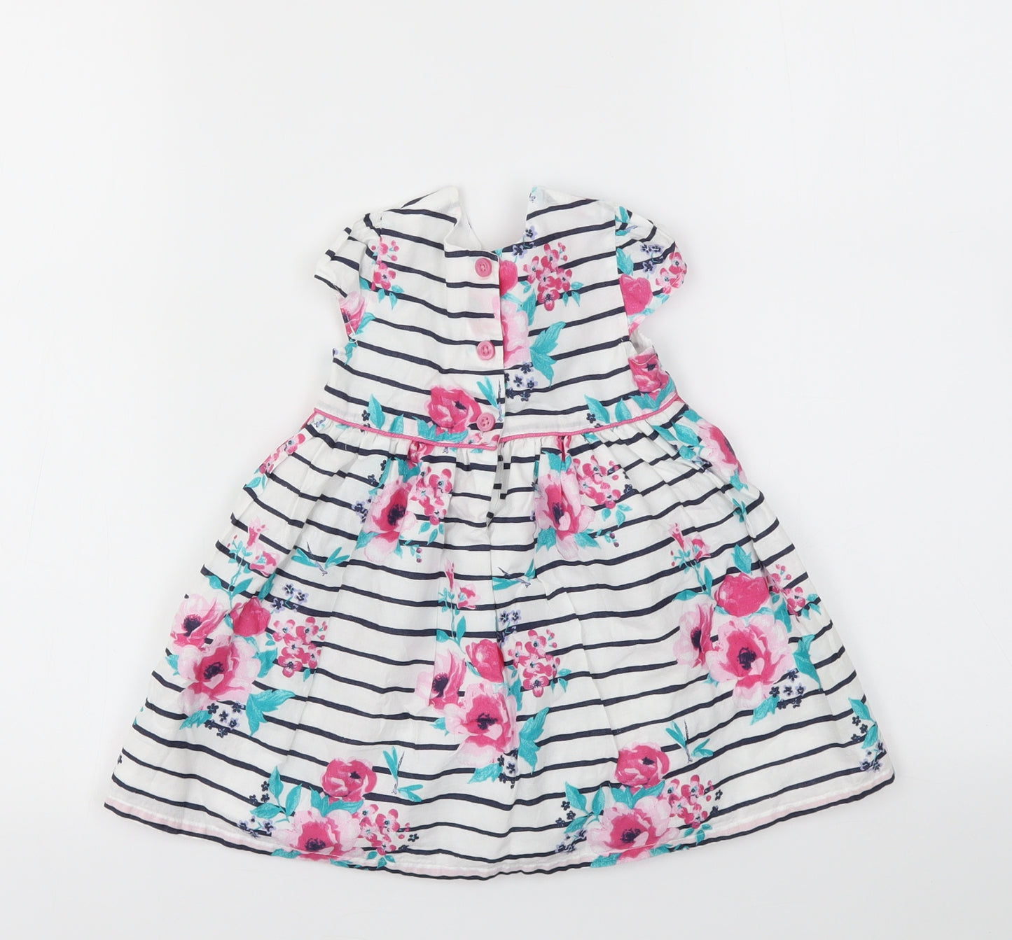 George Girls Multicoloured Striped  Fit & Flare  Size 6-9 Months