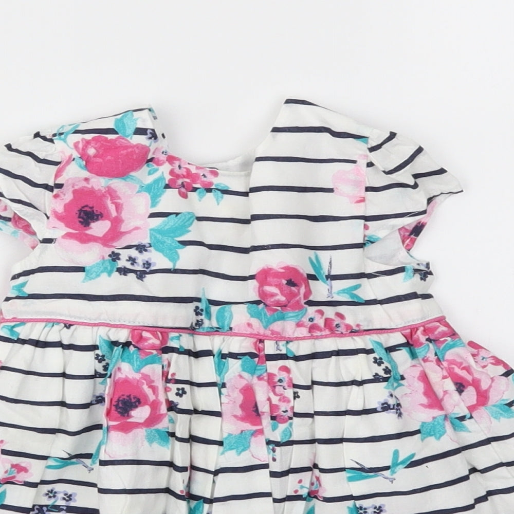 George Girls Multicoloured Striped  Fit & Flare  Size 6-9 Months