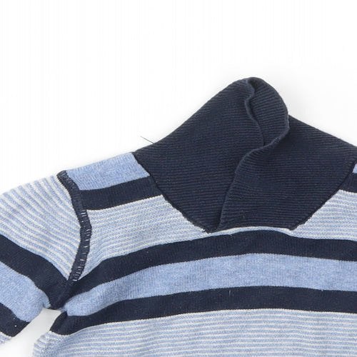 Earlydays Boys Blue Striped  Pullover Jumper Size 0-3 Months