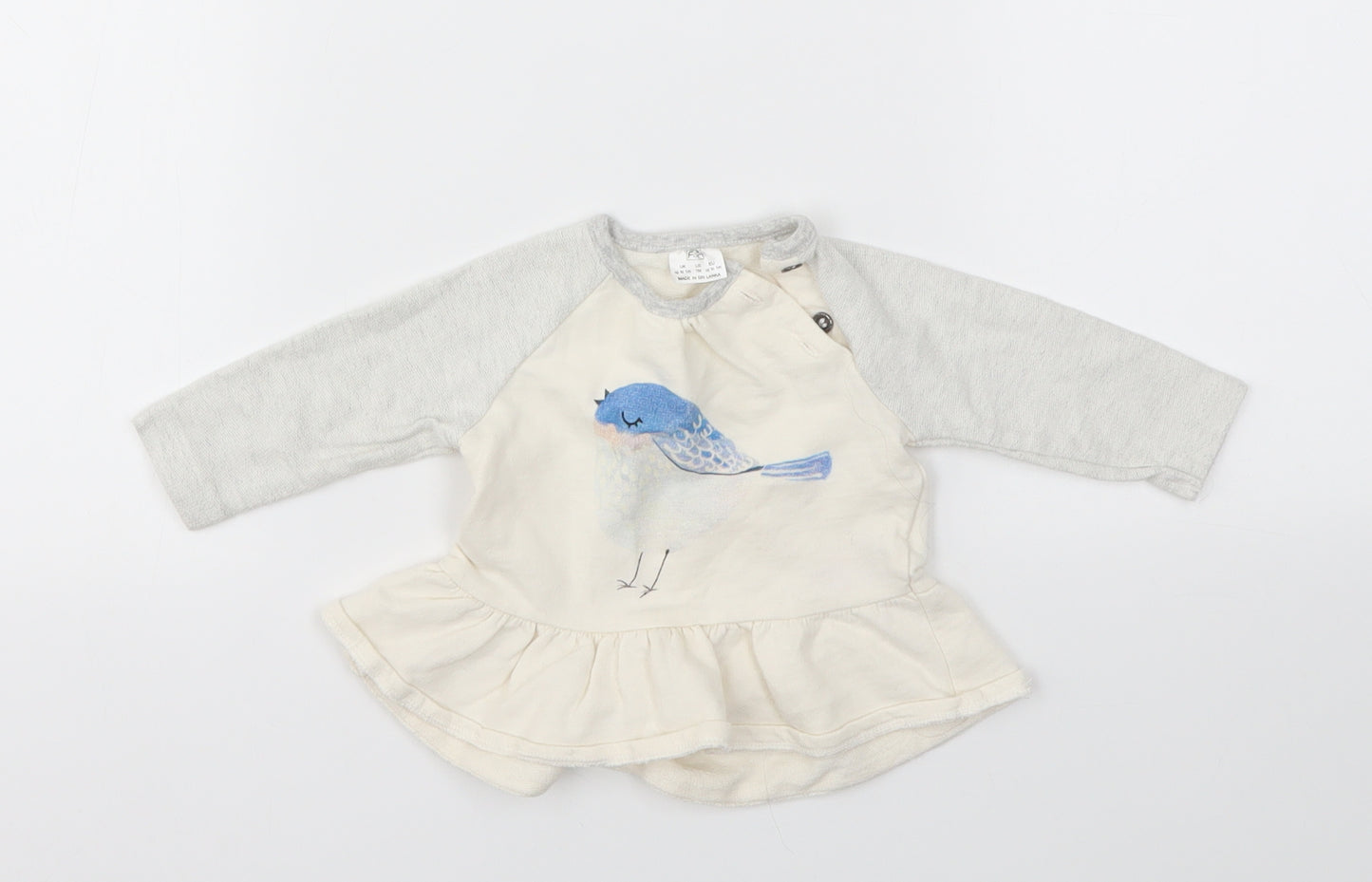 F&F Girls Grey   Basic T-Shirt Size Newborn