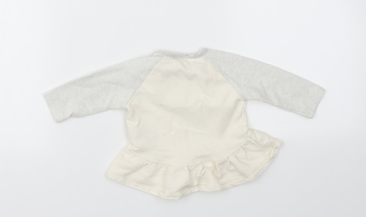 F&F Girls Grey   Basic T-Shirt Size Newborn