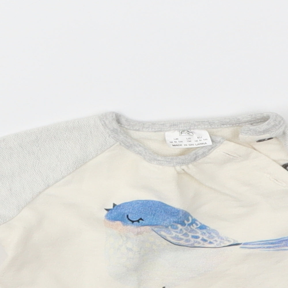 F&F Girls Grey   Basic T-Shirt Size Newborn
