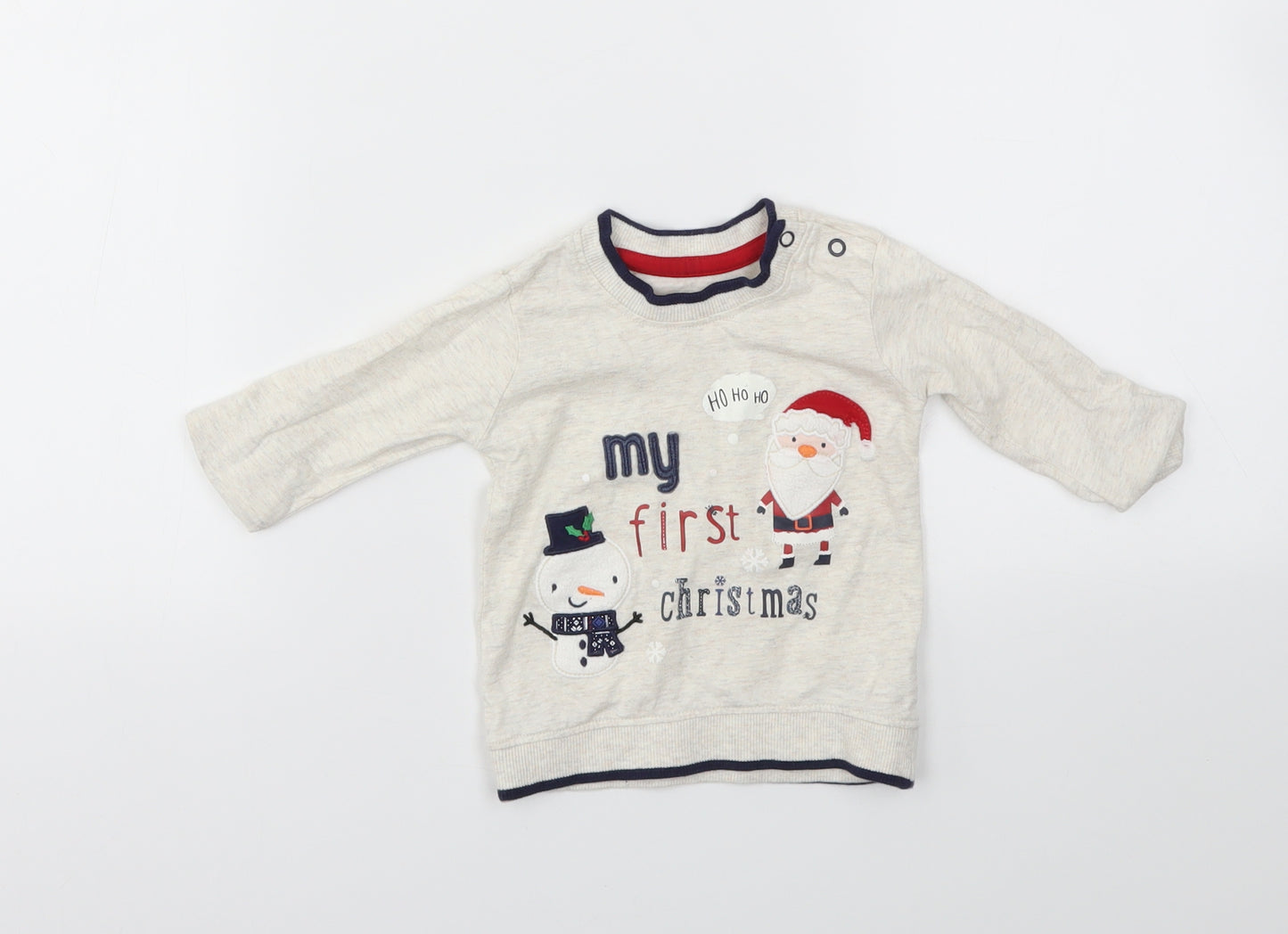 George Boys Ivory   Basic T-Shirt Size 3-6 Months