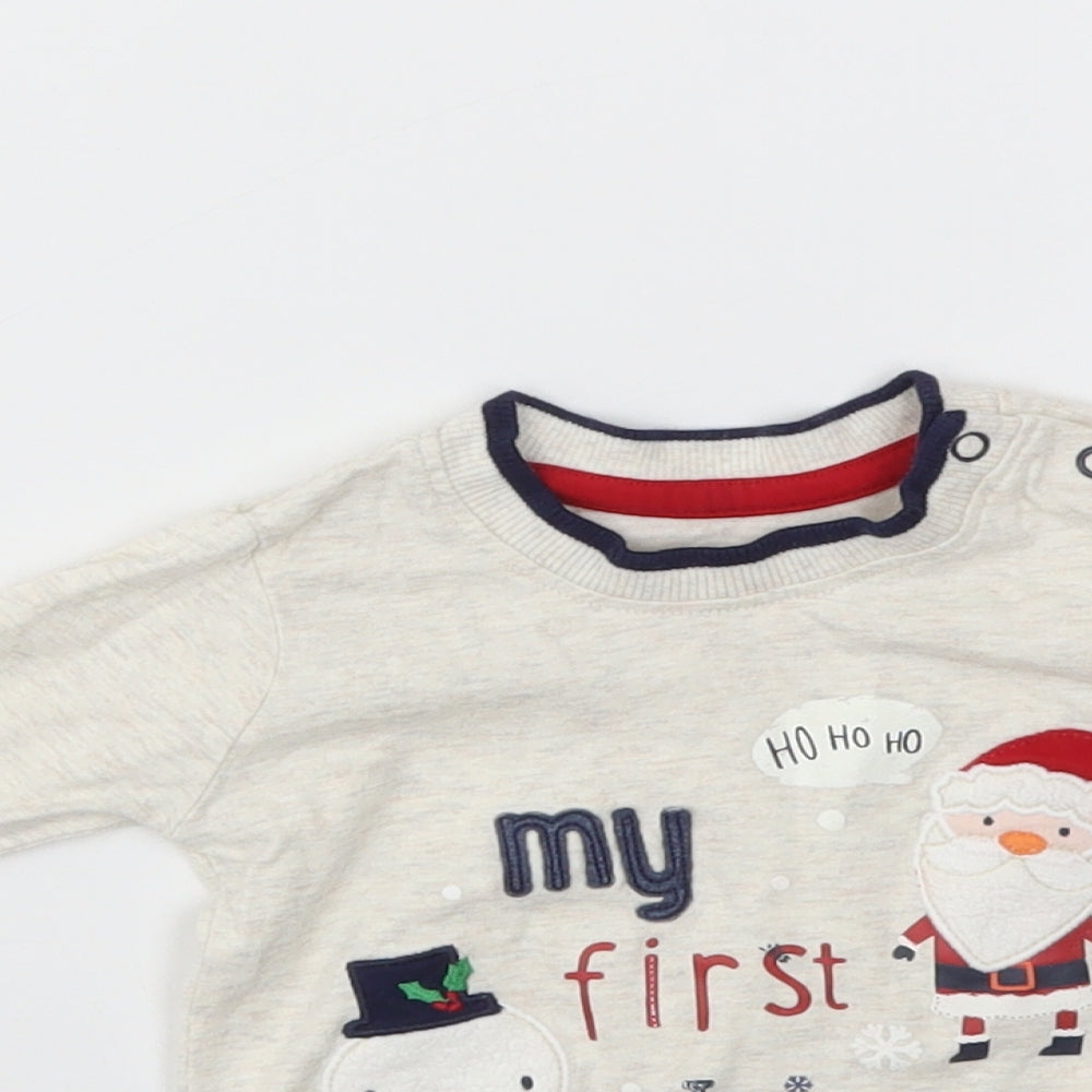 George Boys Ivory   Basic T-Shirt Size 3-6 Months