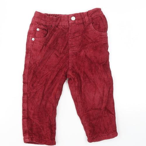 M&Co Girls Red   Jogger Trousers Size 12-13 Years
