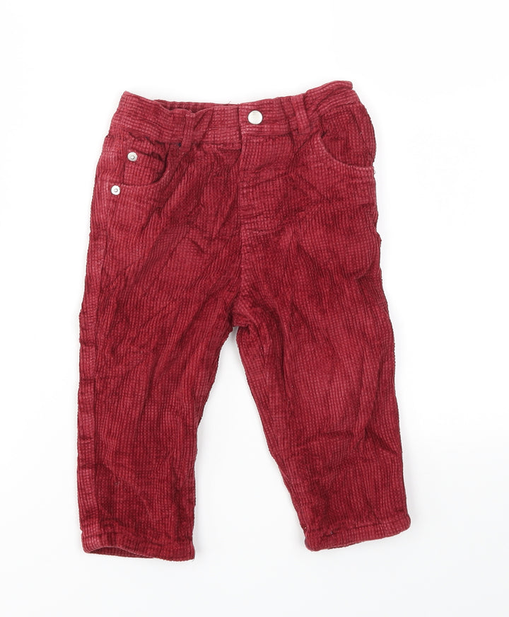 M&Co Girls Red Jogger Trousers Size 12-13 Years