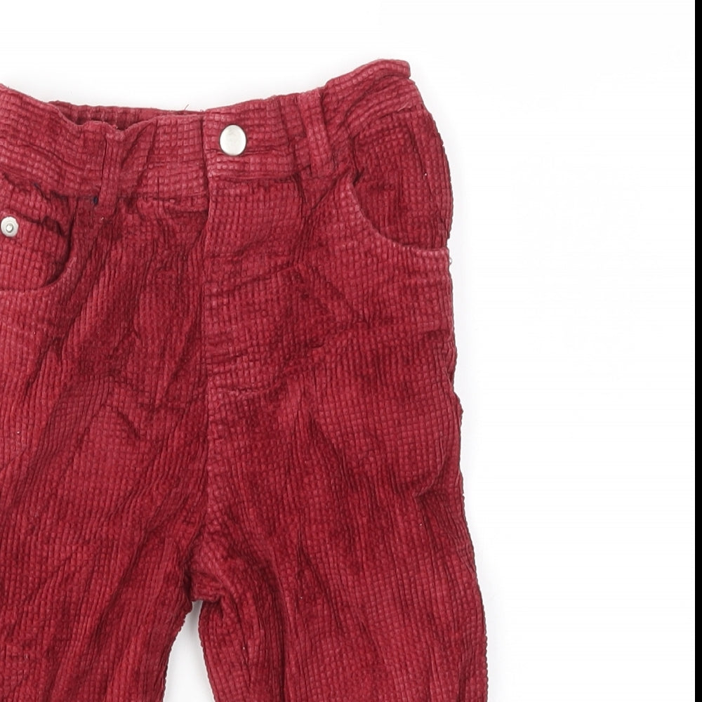 M&Co Girls Red   Jogger Trousers Size 12-13 Years