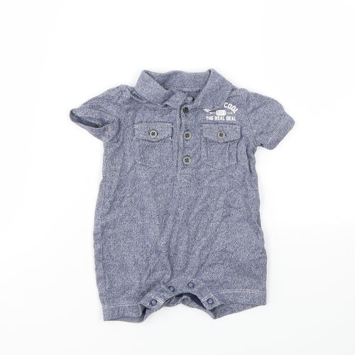 F&F Boys Blue   Babygrow One-Piece Size 0-3 Months