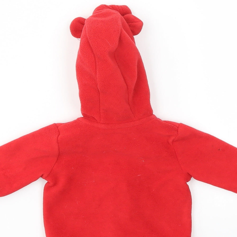 George Boys Red   Basic Jacket Jacket Size Newborn