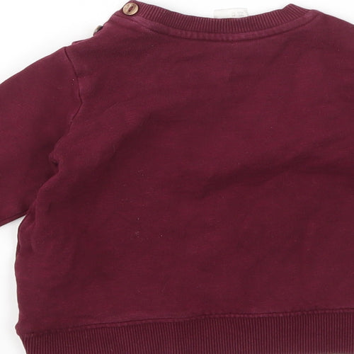 H&M Boys Purple   Pullover Jumper Size 12-18 Months