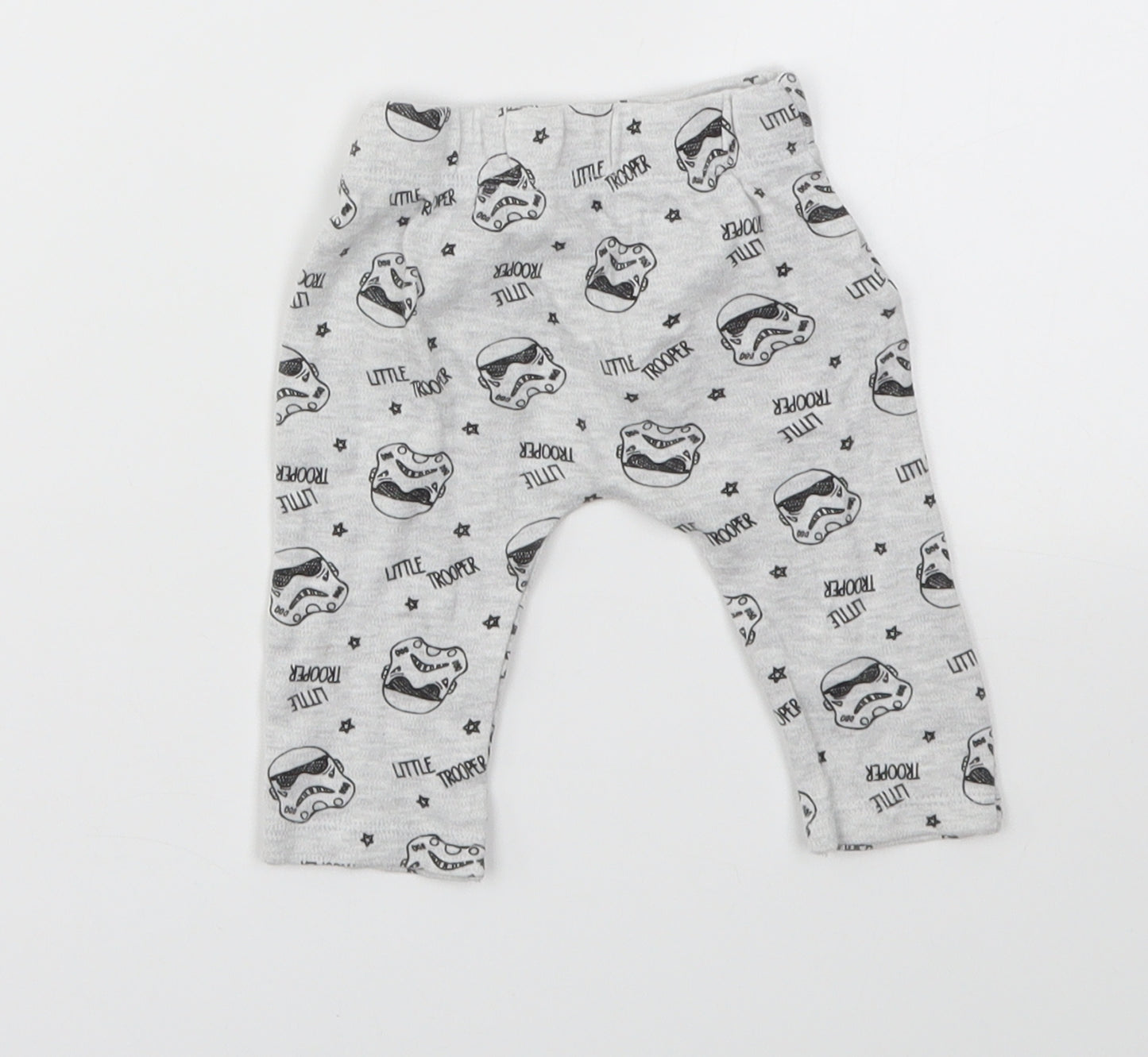Star Wars Boys Grey Geometric  Capri Leggings Size 0-3 Months
