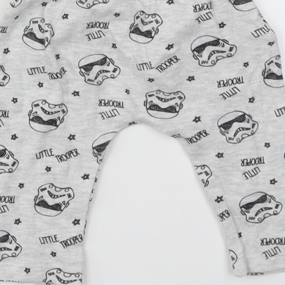 Star Wars Boys Grey Geometric  Capri Leggings Size 0-3 Months