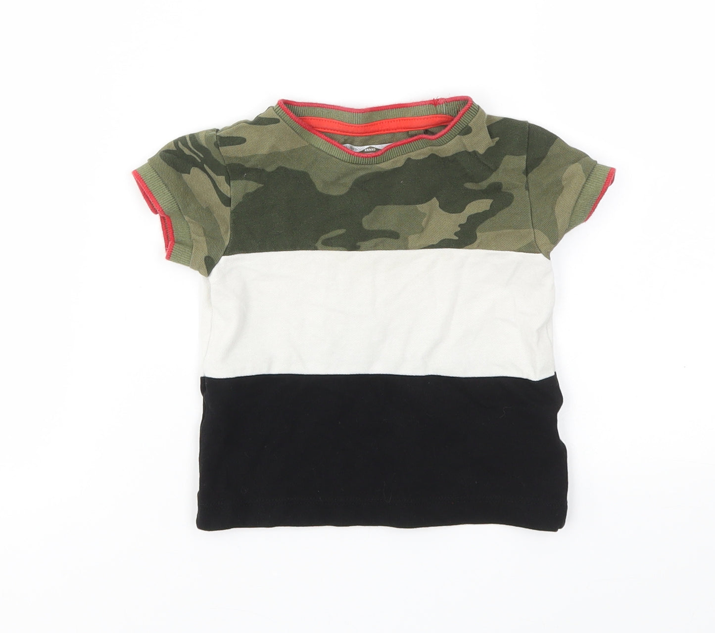 NEXT Boys Multicoloured Camouflage  Basic T-Shirt Size 3-6 Months