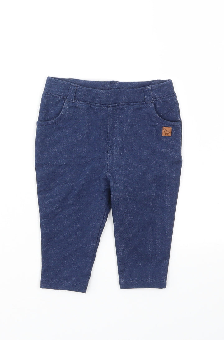 JHON LEWIS Girls Blue   Jogger Jeans Size 3-6 Months