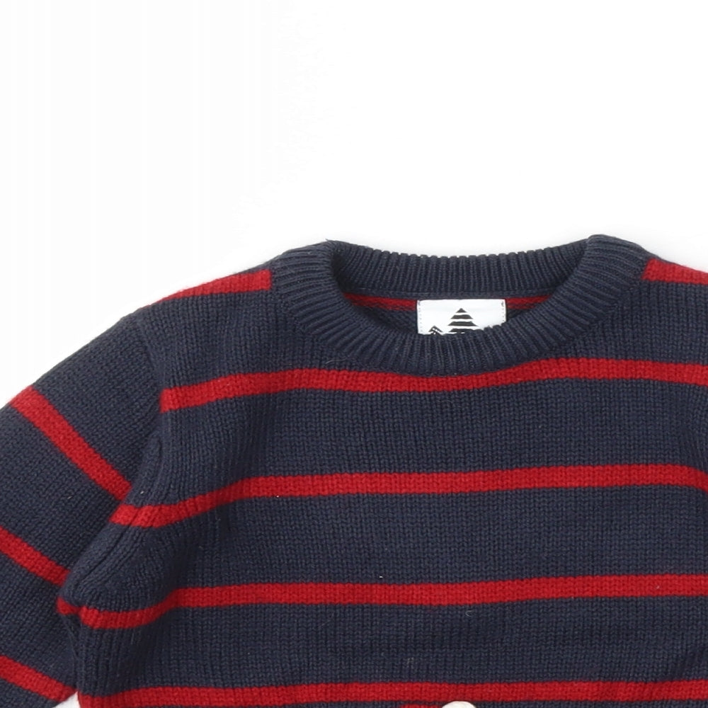 George Girls Multicoloured Striped  Pullover Jumper Size 12-18 Months