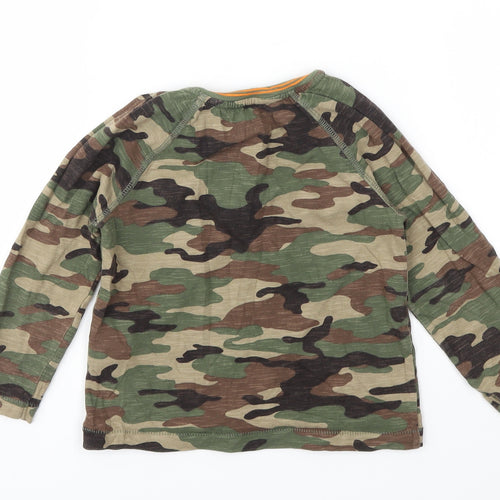 Gap Boys Green Camouflage  Basic T-Shirt Size 3 Years