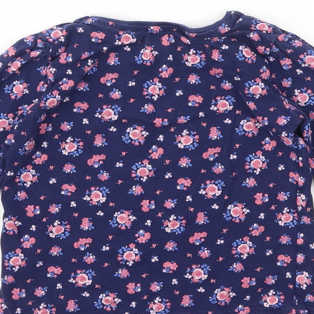 Primark Girls Blue   Basic T-Shirt Size 5-6 Years