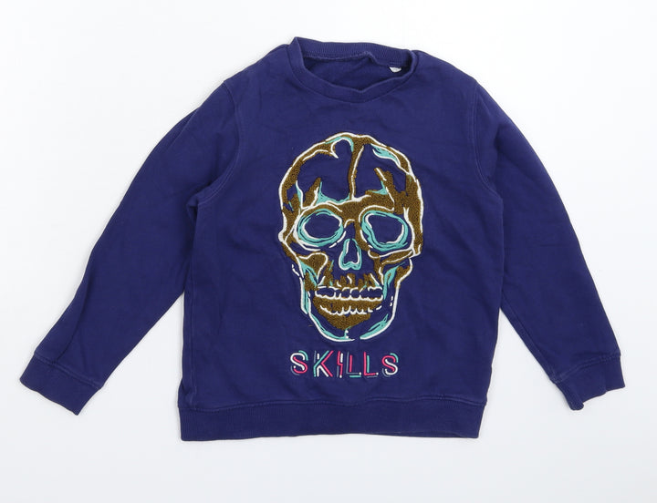 Preworn Boys Blue Pullover Sweatshirt Size S