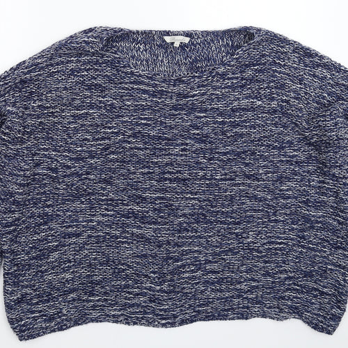 Peacocks Womens Blue  Knit Pullover Jumper Size XL  - Oversized