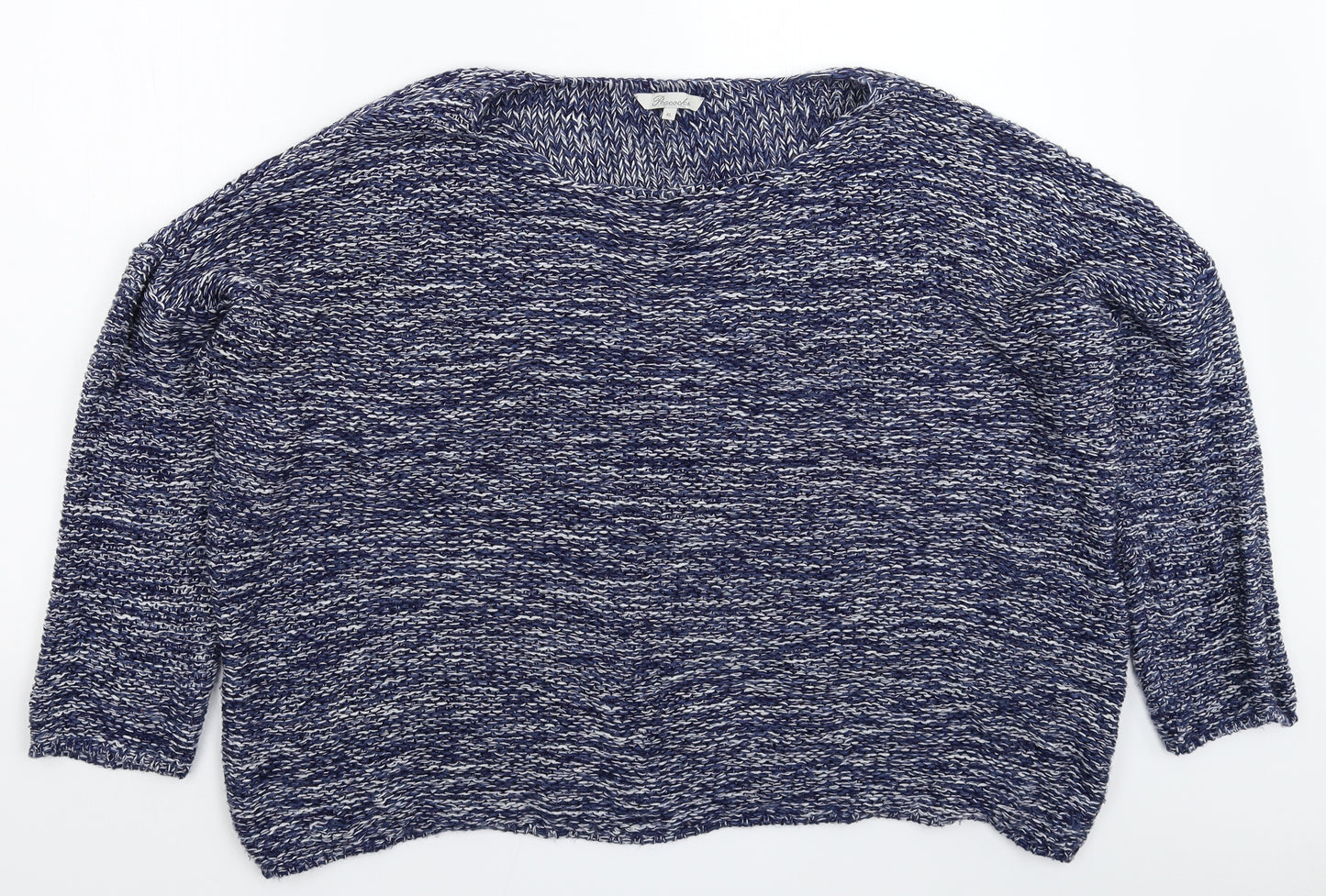 Peacocks Womens Blue  Knit Pullover Jumper Size XL  - Oversized