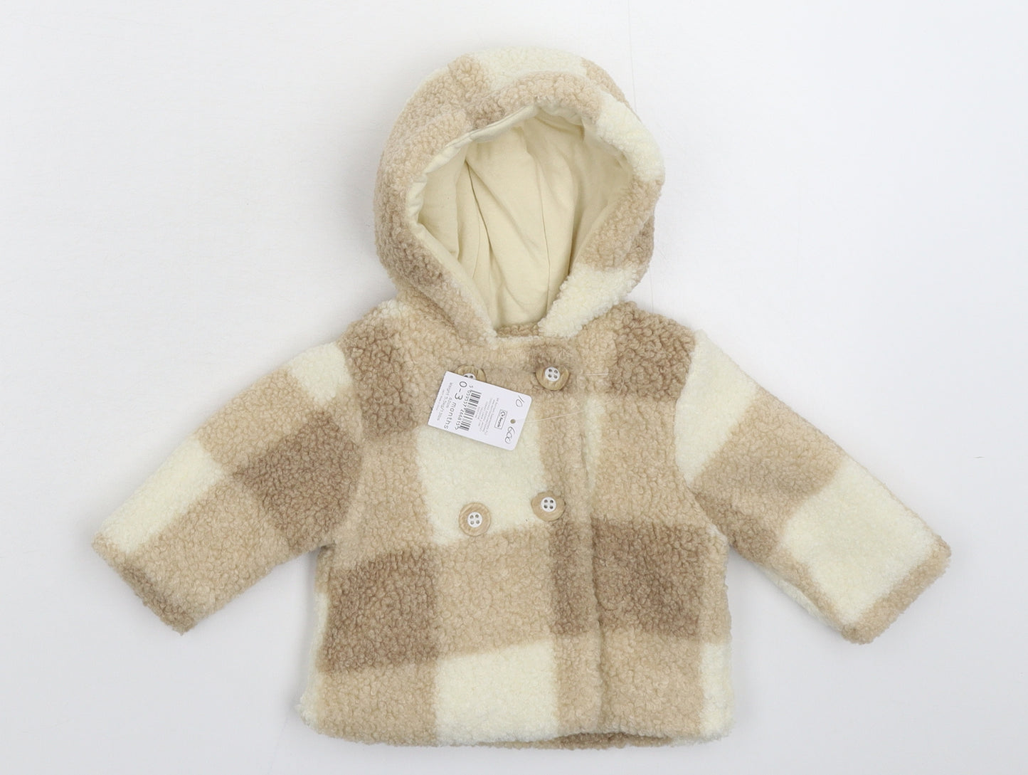 Nutmeg Baby Multicoloured Check  Jacket Coat Size 0-3 Months