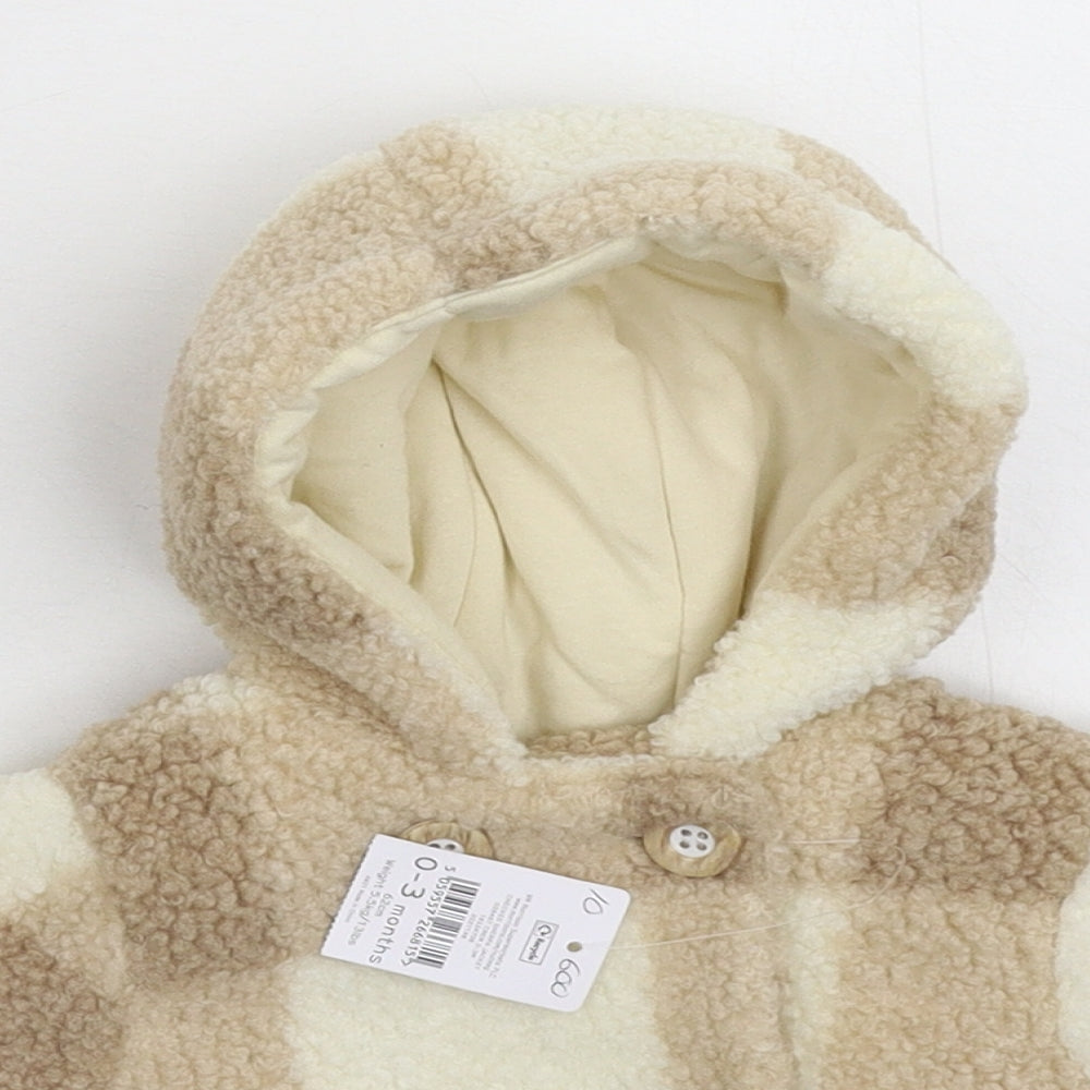Nutmeg Baby Multicoloured Check  Jacket Coat Size 0-3 Months