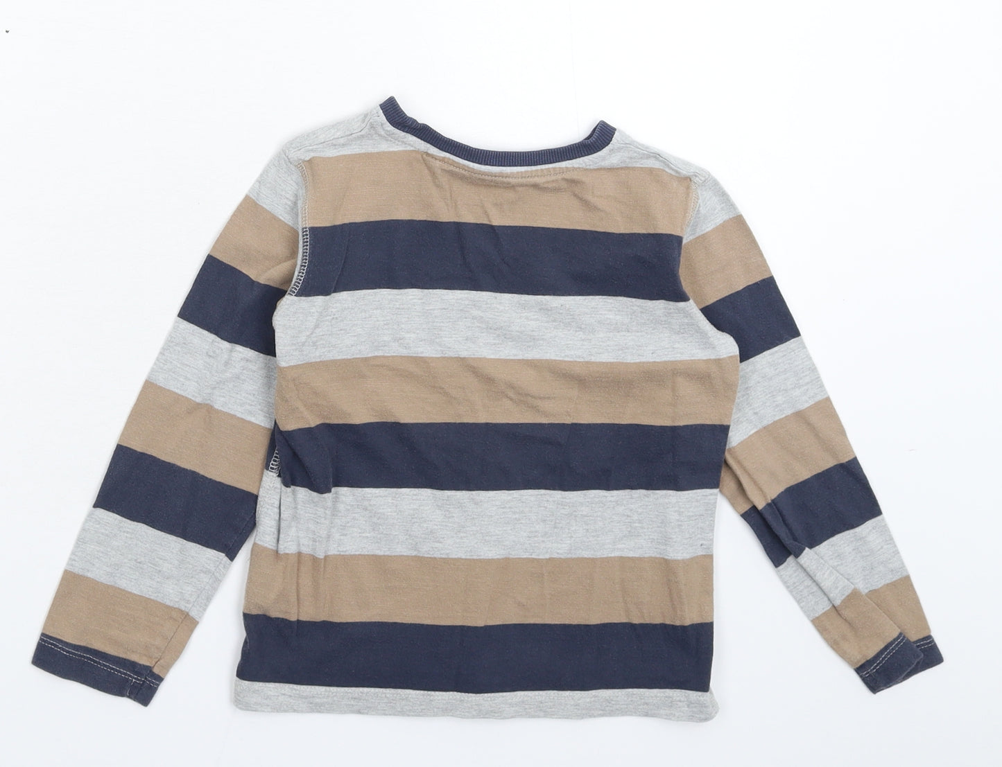NEXT Boys Multicoloured Striped  Basic T-Shirt Size 6 Years