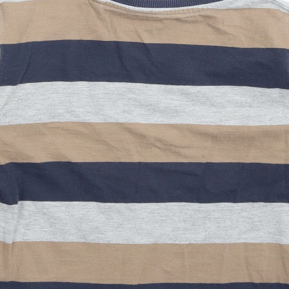 NEXT Boys Multicoloured Striped  Basic T-Shirt Size 6 Years