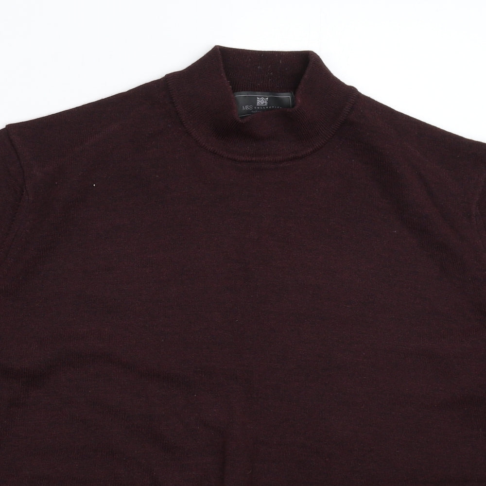 Marks and Spencer Mens Brown  Knit Pullover Jumper Size XL