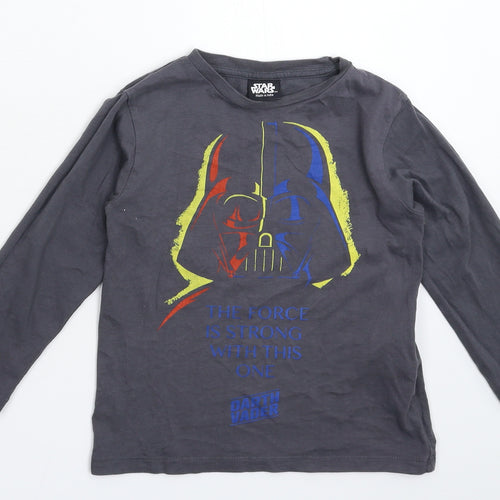 Star Wars Boys Grey   Basic T-Shirt Size S