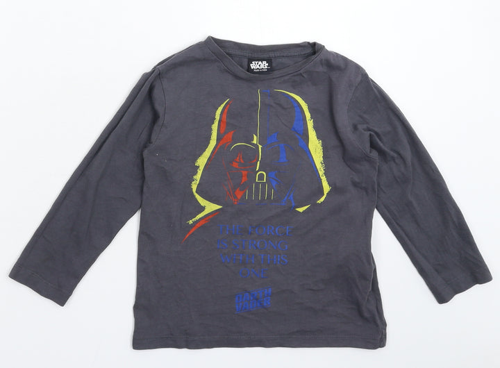 Star Wars Boys Grey   Basic T-Shirt Size S
