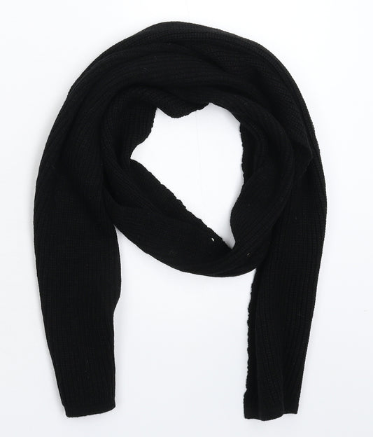 Preworn Unisex Black  Knit Scarf  One Size