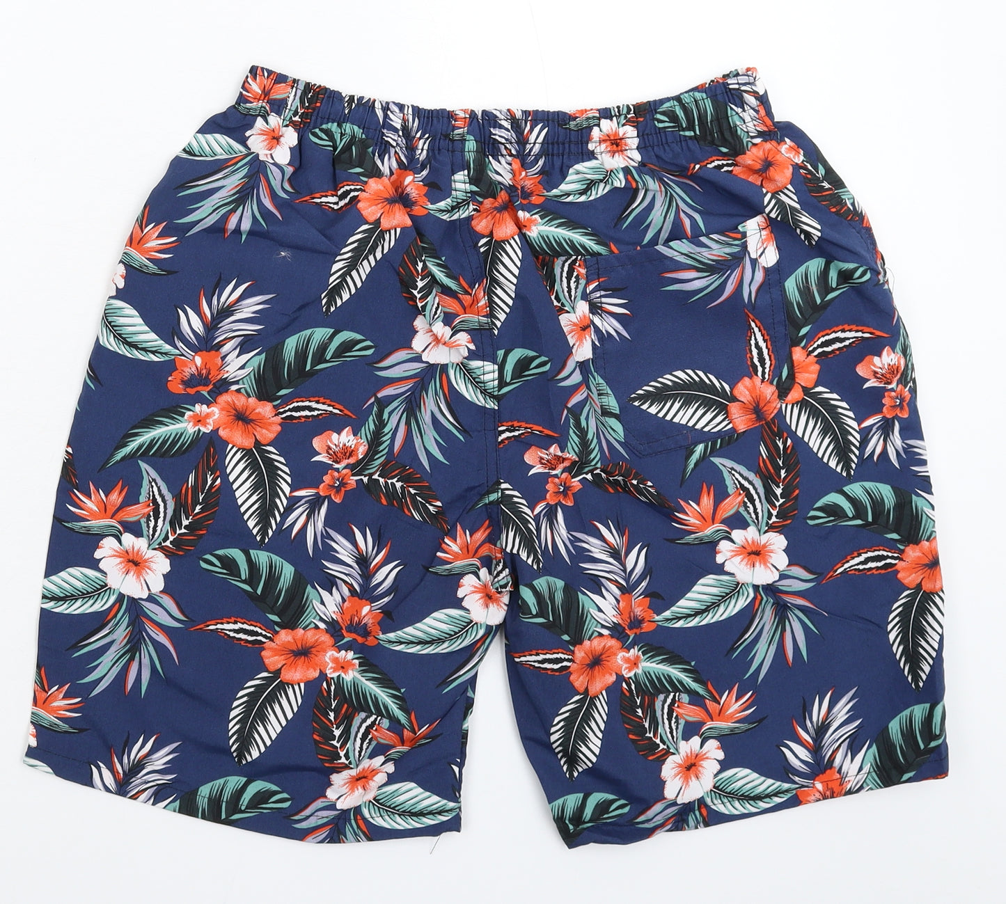 Preworn Mens Blue Floral  Bermuda Shorts Size 32